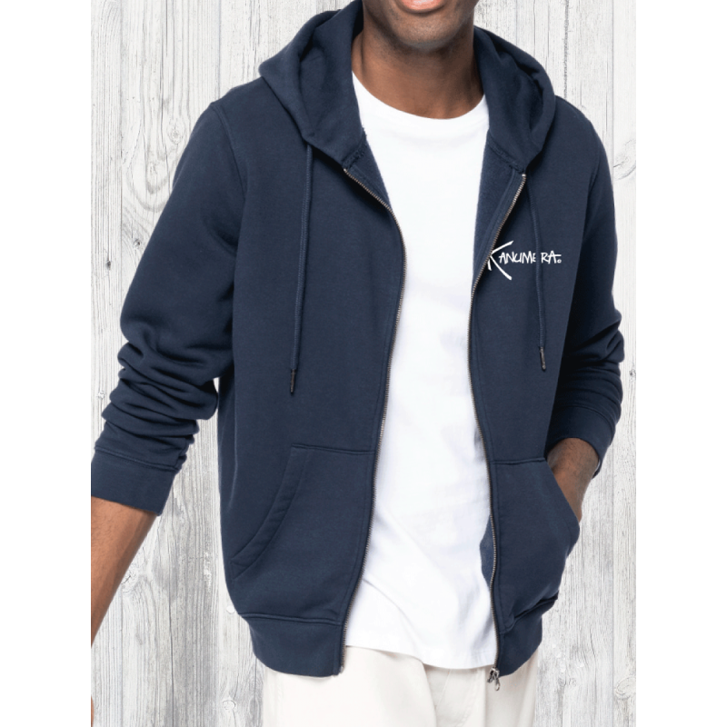 Sweat Bio Zippé Capuche le Requin Baleine