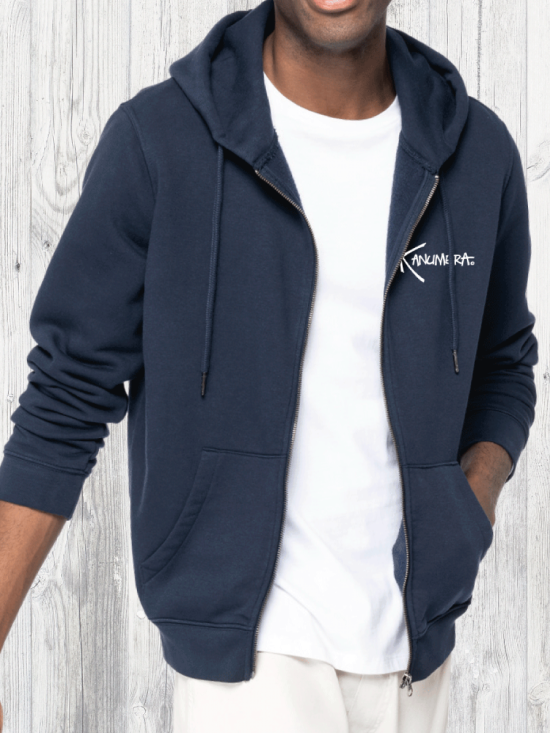 Sweat Bio Zippé Capuche le Requin Baleine