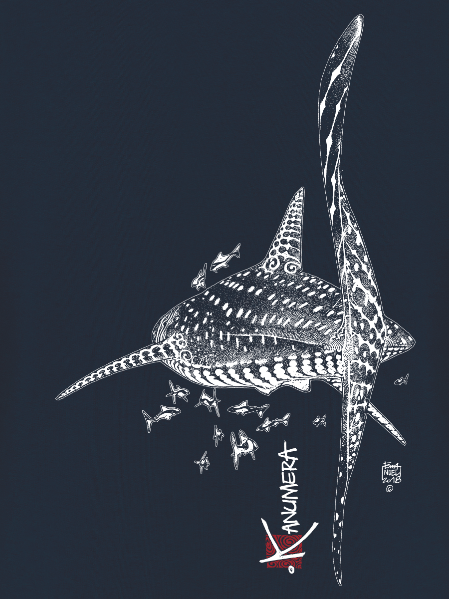 Sweat Bio Zippé Capuche le Requin Baleine