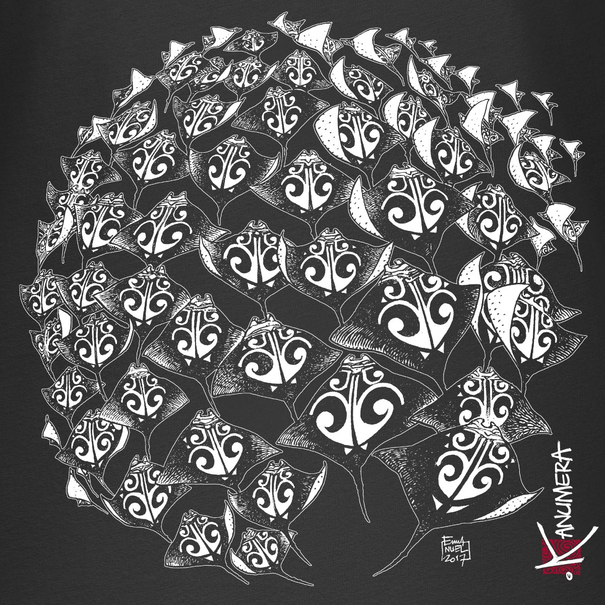 Round Rays Ladies T-shirt