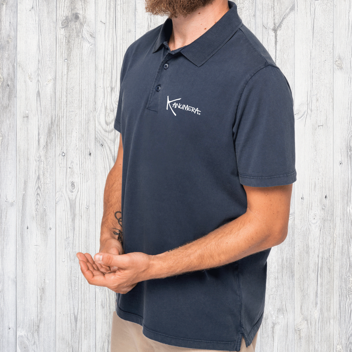 Thresher sharks washed polo shirt
