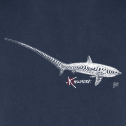 Thresher sharks washed polo shirt