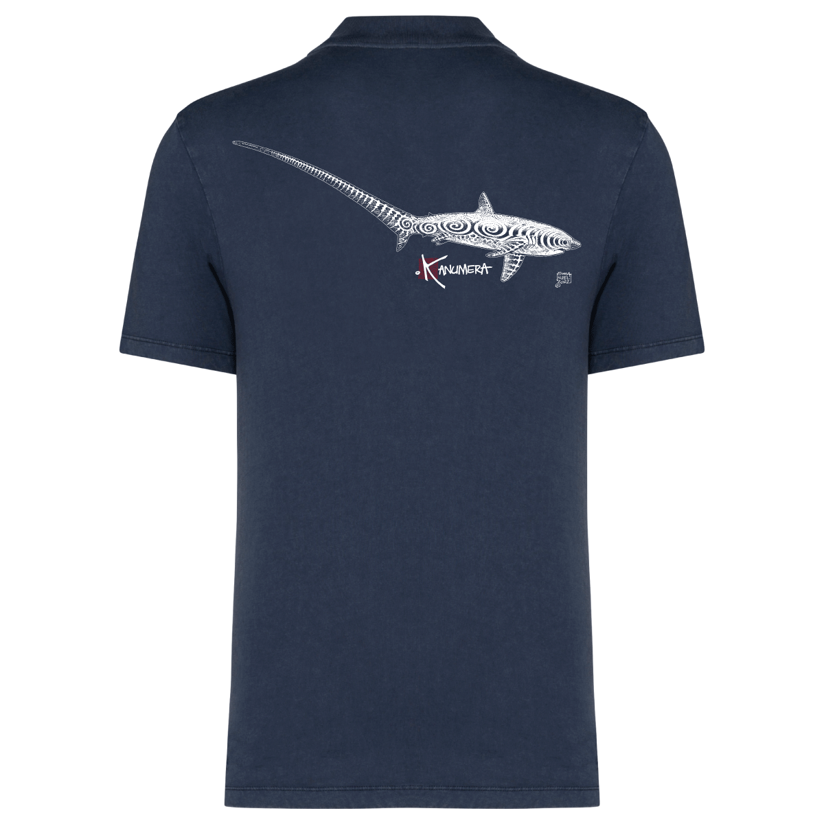 Thresher sharks washed polo shirt