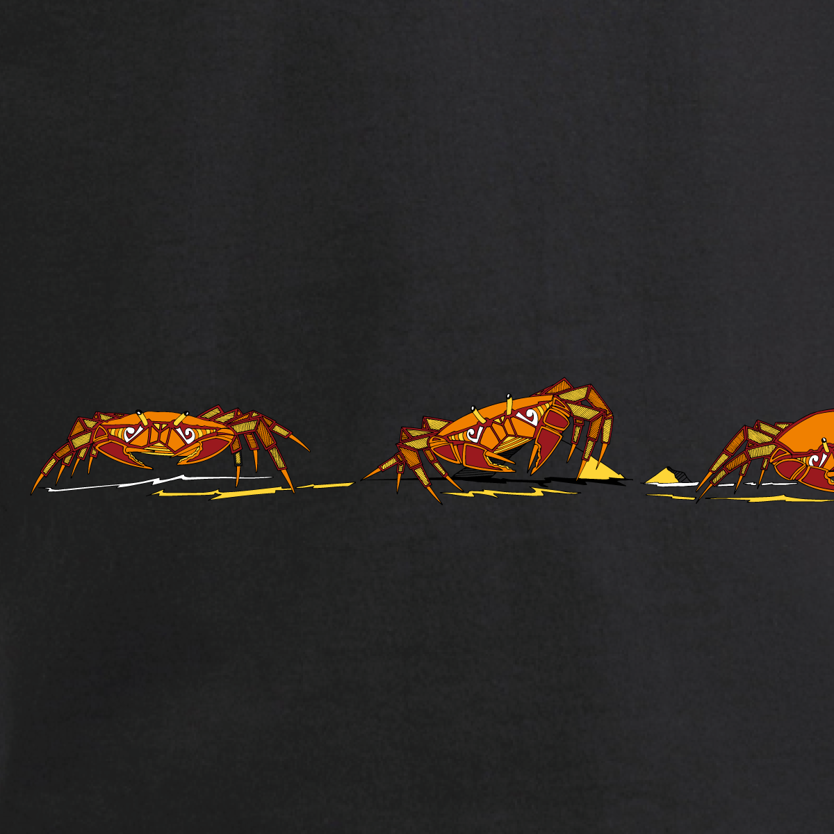T-shirt Origine Le Haka des Crabes